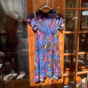NWT Anthropologie Maeve floral cold shoulder dress